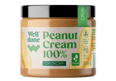 Zemesriekstu krēms WELL DONE Crunchy 300g