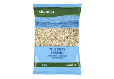 Trijų grūdų dribsniai SKANĖJA, 400 g