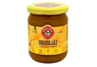 Trinti KĖDAINIŲ KONSERVŲ FABRIKO obuoliai su cukrumi, 480 g