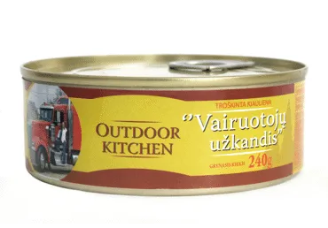 Troškinta kiauliena VAIRUOTOJŲ UŽKANDIS, 240 g