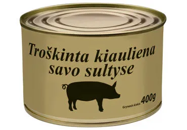 Troškinta kiauliena WERNER SIMON savo sultyse, 400 g