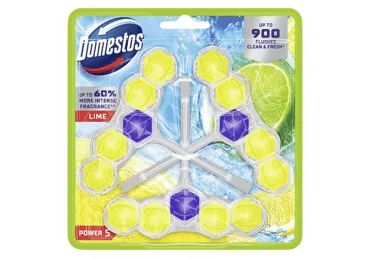 Tual. gaiviklis ir valiklis DOMESTOS POWER 5 LIME, 3 x 50 g, 150 g