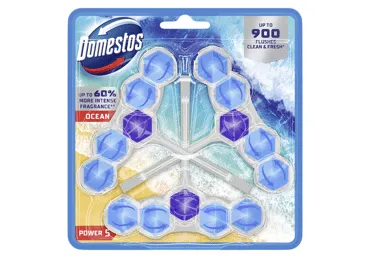Tual. gaiviklis ir valiklis DOMESTOS POWER 5 OCEAN, 3 x 50 g, 150 g