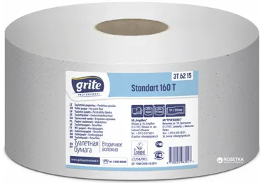 Tualetinis popierius GRITE STANDART 160 T (2 sluoksnių), 1 vnt.