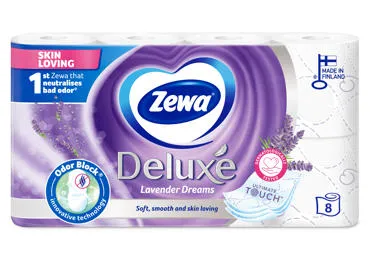 Tualetinis popierius ZEWA Deluxe  Levander Dreams, 3 sluoksnių, 8 vnt.