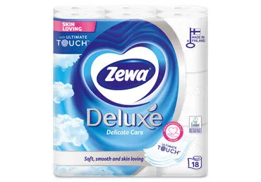 Tualetinis popierius ZEWA DELUXE WHITE, 18 rit., 3 sluoksniai