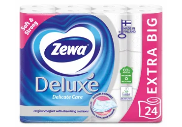 Tualetinis popierius ZEWA Deluxe, Pure White, 3 sluoksnių, 24 vnt