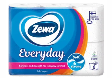 Tualetinis popierius ZEWA EVERYDAY; 3sl, 6vnt