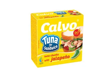 Tunų gab. CALVO su Chalapos paprik. saulėgrąžų aliej.sumušt., 142 g