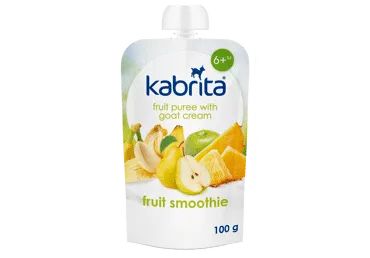Tyrelė KABRITA su ožkų pienu ir vaisiais,nuo 6 mėn.,100g, 100 g