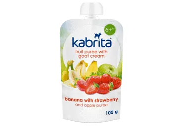 Tyrelė KABRITA su ožkų pienu,ban.,br.ir ob.,nuo 6 mėn.,100g, 100 g