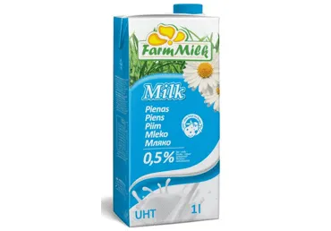 Piens FARM MILK UHT 0.5% 1l