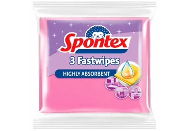 Universaliosios šluostės SPONTEX FASTWIPES, 3 vnt., 3 vnt.