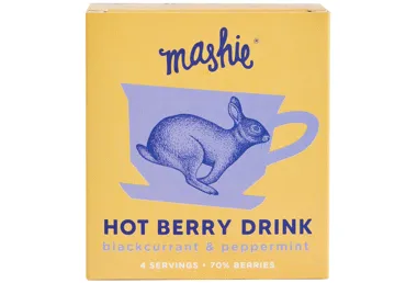 Uogų tyrė arbatai MASHIE su juod. serbentais ir pipirmėtėmis, 180 g