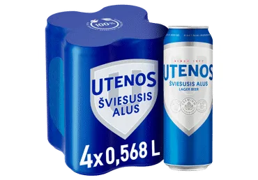 UTENOS UTENOS alus 5,0%, 4vnt po 0,568 l