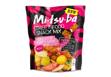 Uzkodu Mix MITSUBA kokosriekstu un zemesriekstu 140g