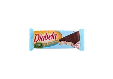Vafliai DIABETA su pienišku įdaru (su fruktoze), 45 g