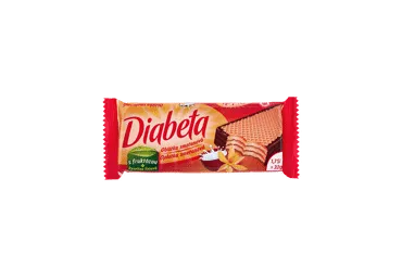 Vafliai DIABETA su vanilės skonio grietinėlės įdaru, 32 g