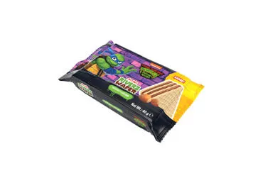 Vafliai NINJA TURTLES su lazdynų riešutų skonio įdaru, 40 g