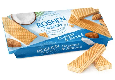 Vafeles ROSHEN ar kokosriekstu pildījumu 216g