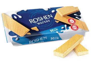 Vafliai ROSHEN su pieno skonio įdaru, 216 g