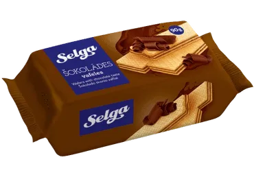 Šokolado skonio vafliai SELGA, 90 g