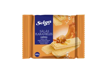 Vafliai SELGA su sūdyta karamele, 180 g