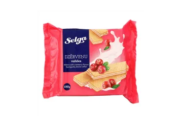 Vafliai su spanguolių įdaru SELGA, 180 g