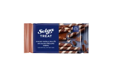 Vafliniai ritinėliai SELGA su kremo įdaru, 160 g