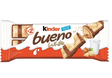 Vaflinis batonėlis KINDER BUENO su baltuoju šokoladu, 39 g