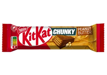 Vaflinis batonėlis KIT KAT CHUNKY su žemės riešutų kremu, 42 g
