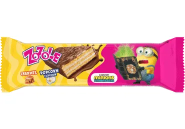 Vaflis ZOZOLE, kukurūzų spragėsių ir karamelės skonio, 40 g