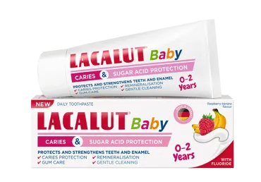 Vaikiška dantų pasta LACALUT BABY (nuo 0 iki 2 metų)