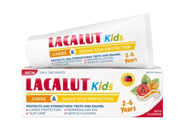 Vaikiška dantų pasta LACALUT KIDS (nuo 2 iki 6 metų)