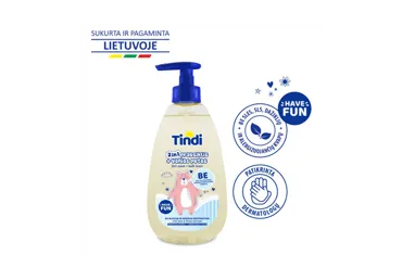 Vaikiškas prausiklis-putos TINDI, 475 ml