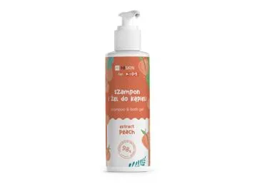 Vaikiškas šampūnas ir vonios gelis 2in1 Persikas HISKIN KIDS, 280 ml