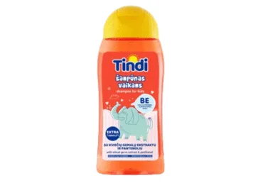 Vaikiškas šampūnas TINDI su kviečių gemalų ekstraktu, 210 ml
