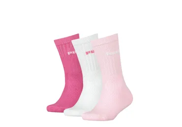 Bērnu sporta zeķes PUMA 31-34 3pāri baltas/rozā