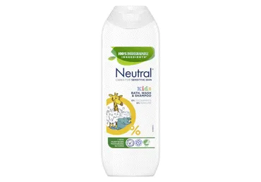 Vaikų šampūnas-prausiklis NEUTRAL KIDS, 250 ml