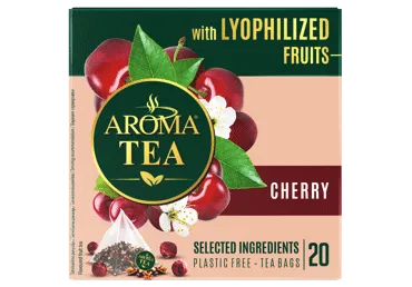 Vaisinė arbata AROMA TEA su liofilizuotų vyšnių gabaliukais, 40 g