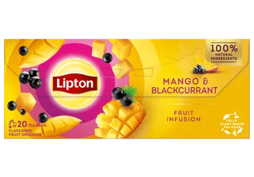 Augļu tēja LIPTON mango-upeņu 20x1,7 g