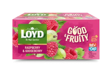 Vaisinė arbata LOYD, aviečių ir agrastų skonio, 50 g
