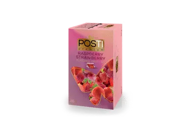 Vaisinė arbata POSTI PREMIUM (braškių ir aviečių), 50 g