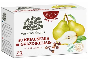 Vaisinė arbata ŽOLYNĖLIS su kriaušėmis ir gvazdikėliais, 40 g