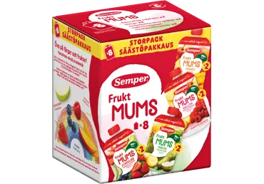 Vaisinių tyrių rinkinys SEMPER MUMS RTE nuo 6 mėn., 8x110 g