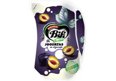 Jogurtas BIFI ACTIVE su džiovintomis slyvomis, 2 % rieb., 900 g