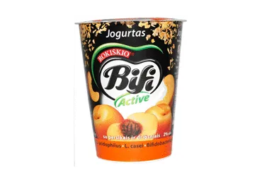 Jogurtas BIFI ACTIVE, su persikais ir dribsniais, 2 %, 360 g