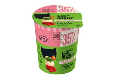 Jogurtas VILKYŠKIŲ LESS SUGAR, brašk. mačios sk., 3,5 % rieb, 350 g