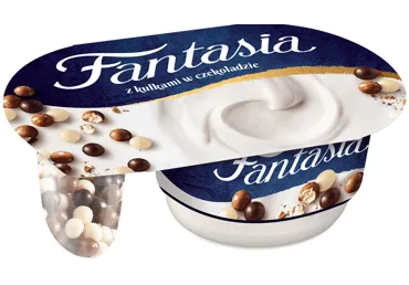 Valg. krem. jogurtas su šok. rutuliukais FANTASIA, 8,3%rieb., 100 g