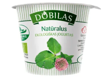 Ekologiškas jogurtas DOBILAS, su vanile, 2,5-3,5% , 125 g, LT-EKO-001